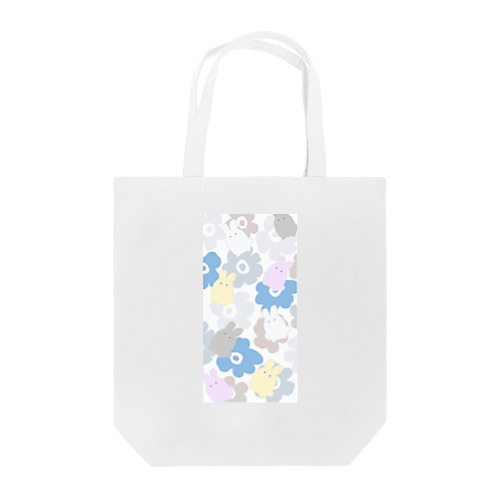 花柄×ウサギ Tote Bag