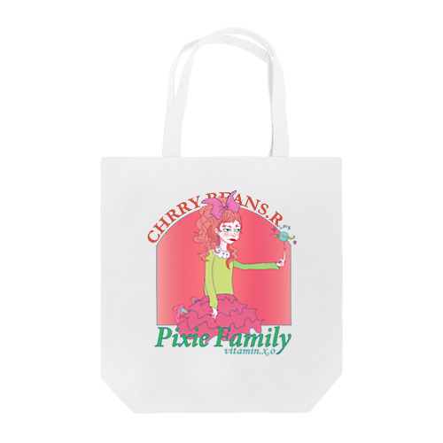 pixie family2-pink Tote Bag