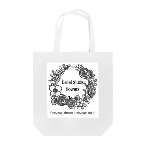 ballet studio flowers お花のリースデザインだよ（╹◡╹） Tote Bag