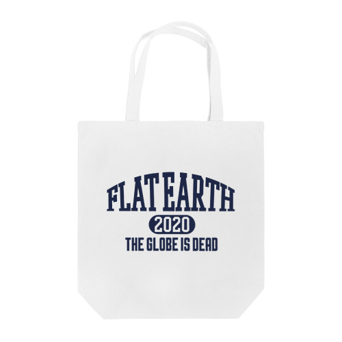 カレッジ風(ネイビー)　フラットアース FLATEARTH Tote Bag