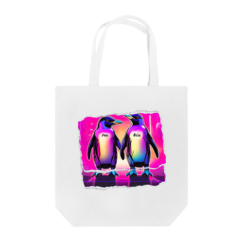 【Neon Animals】仲良しPENGUIN🐧 Tote Bag