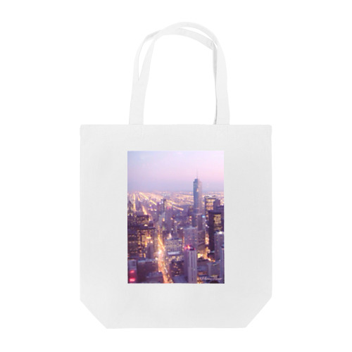 Night View in Chicago Tote Bag
