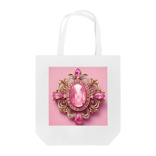 憧れのピンクブローチ💎 -背景もピンク💗 Tote Bag