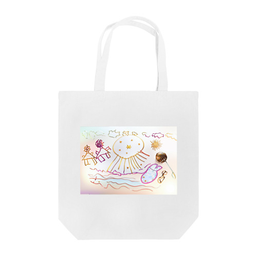 クラゲにビックリ by 5-year-old Tote Bag