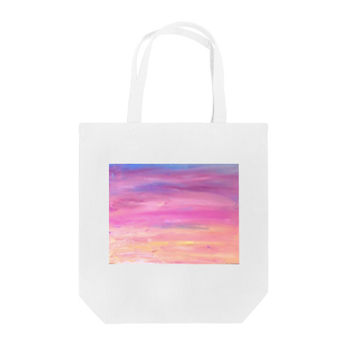 夕焼け絵の具パープル Tote Bag