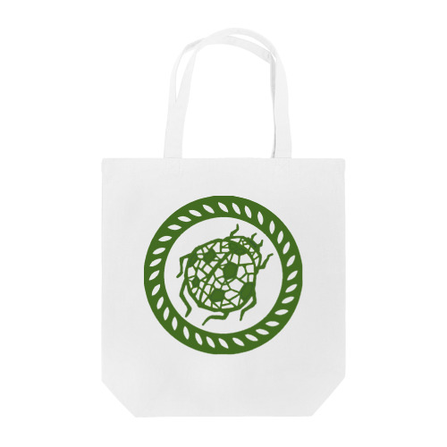 マーク風 てんとう虫 GLASS グリーン Tote Bag