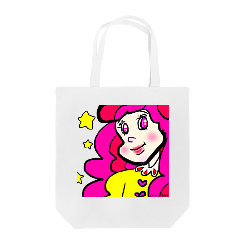 ピンク色のハッピーガール☆ Tote Bag