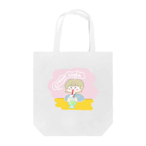 クリームソーダ飲み子ちゃん🍨 Tote Bag