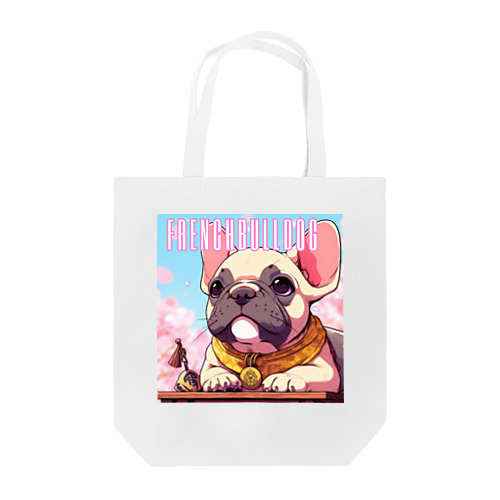 桜舞うFrench　bulldog Tote Bag