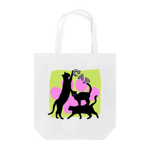 黒猫タワー(肉球) Tote Bag