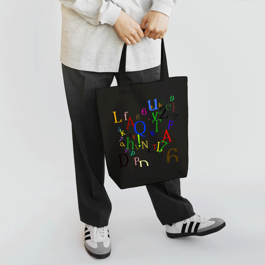 ヒラエイのアルファベットと数字の洪水２ Tote Bag