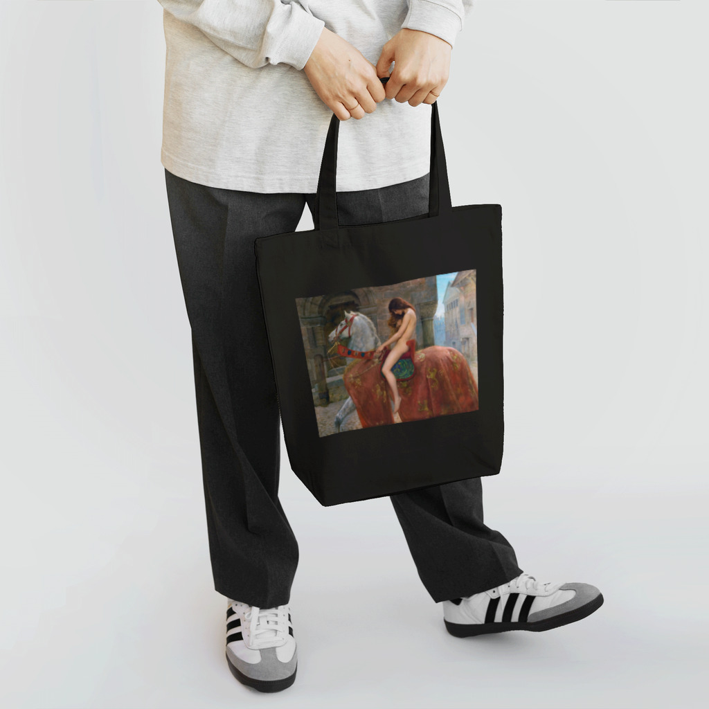 世界の絵画アートグッズのジョン・コリア 《ゴダイヴァ夫人》 Tote Bag