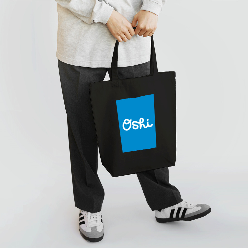 Oshiの•Oshi•  Blue sq トートバッグ