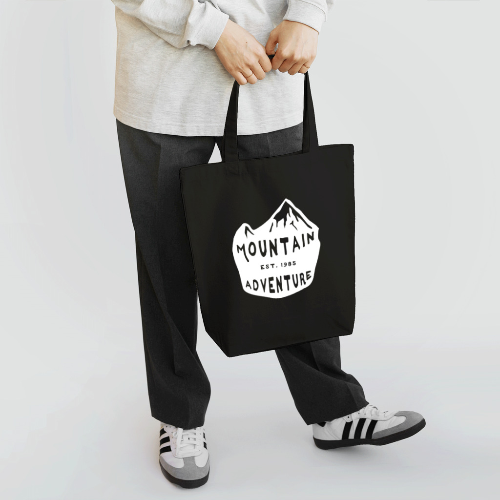 BASE-CAMPのBASE MOUNTAIN WHITE 02 Tote Bag