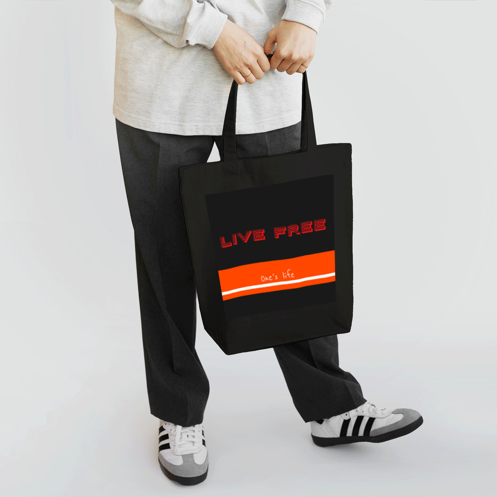 オシャレになりたい😭のLive free  One's life Tote Bag