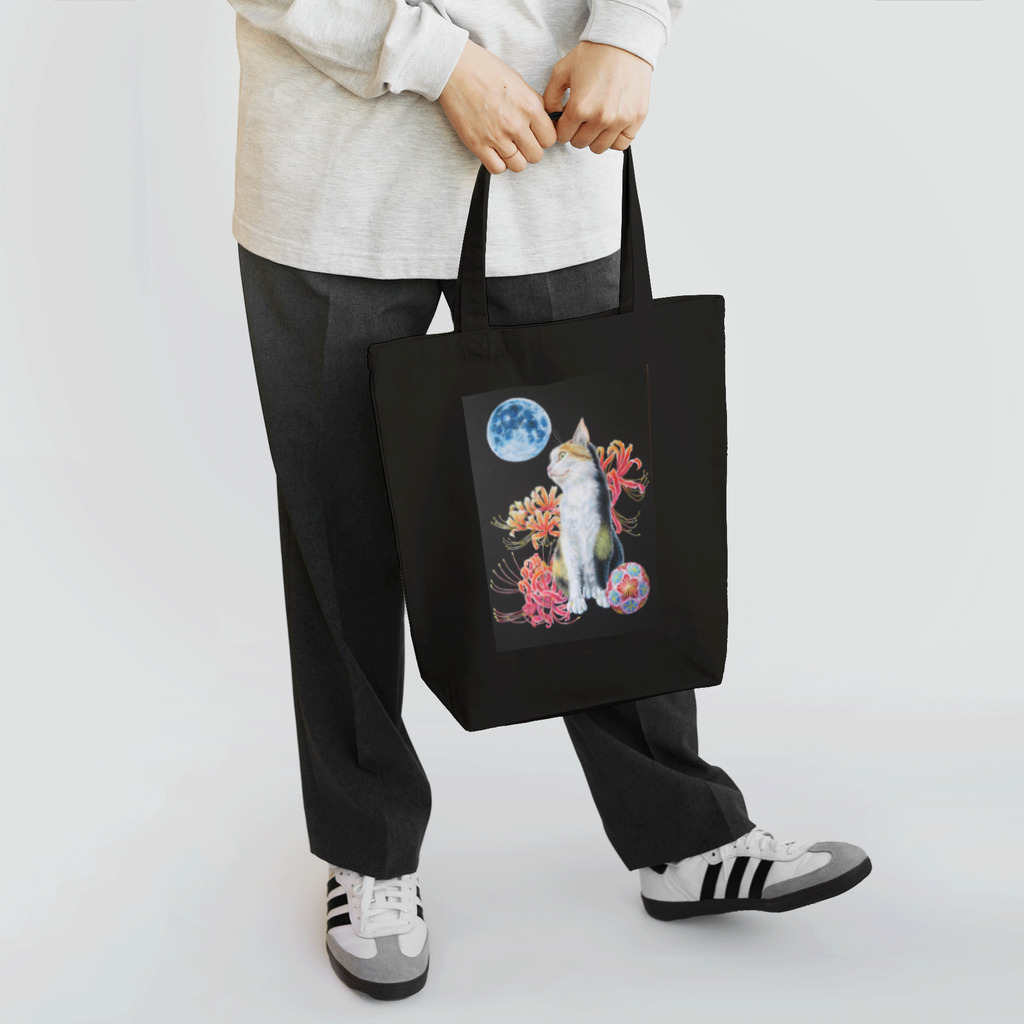 Ａｔｅｌｉｅｒ　Ｈｅｕｒｅｕｘの猫と曼珠沙華 Tote Bag