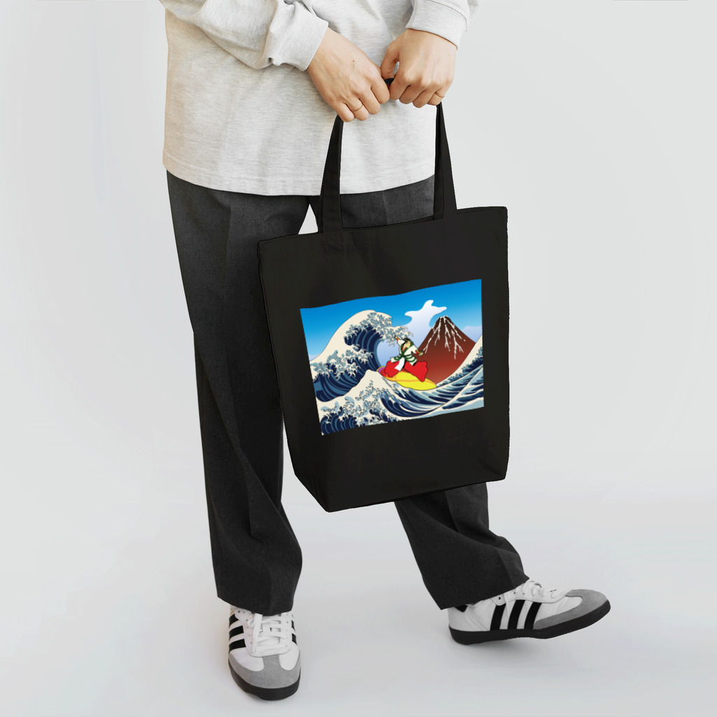 Drecome_Designの 紅富士波乗写楽 Tote Bag