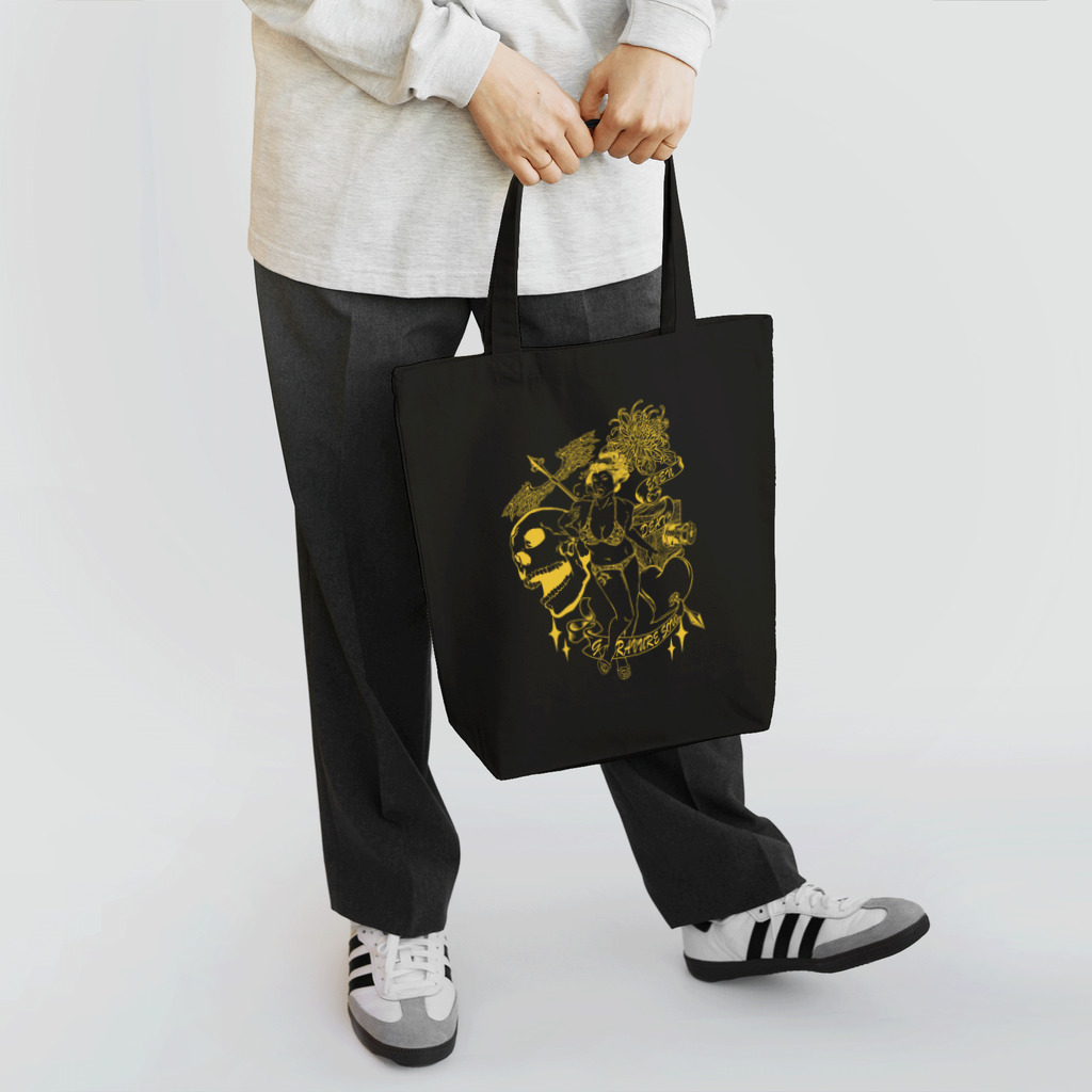 BLACKBELTの幕末グラビア娘Tシャツ Tote Bag