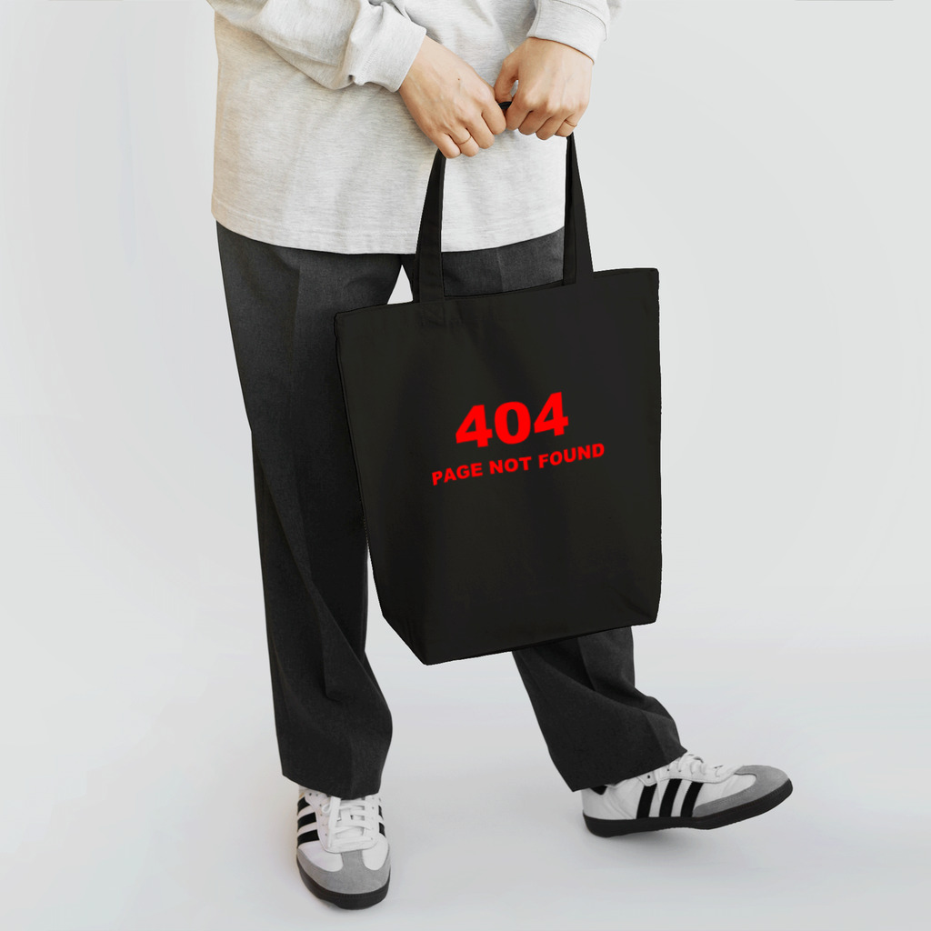 BLICK + BLACK の404 PAGE NOT FOUND：行方不明 トートバッグ