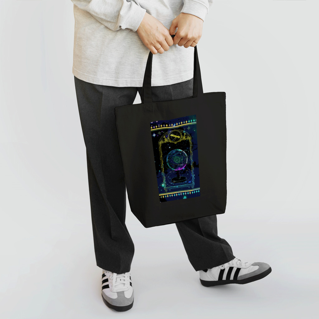 Δray☆storeのブルカニロ博士の研究〜天球儀(黒) Tote Bag