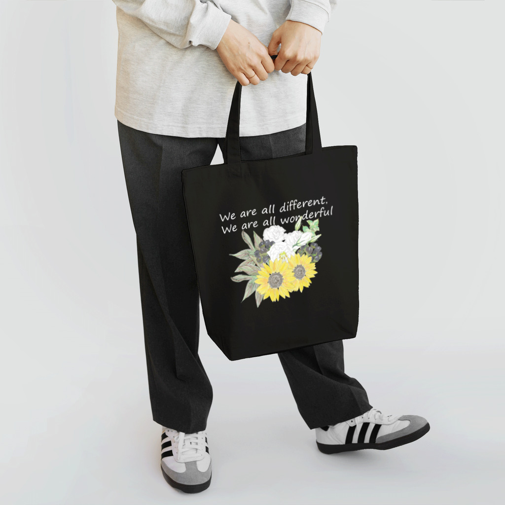 Manatsuの花を　wonderful ver. 濃い色 トートバッグ