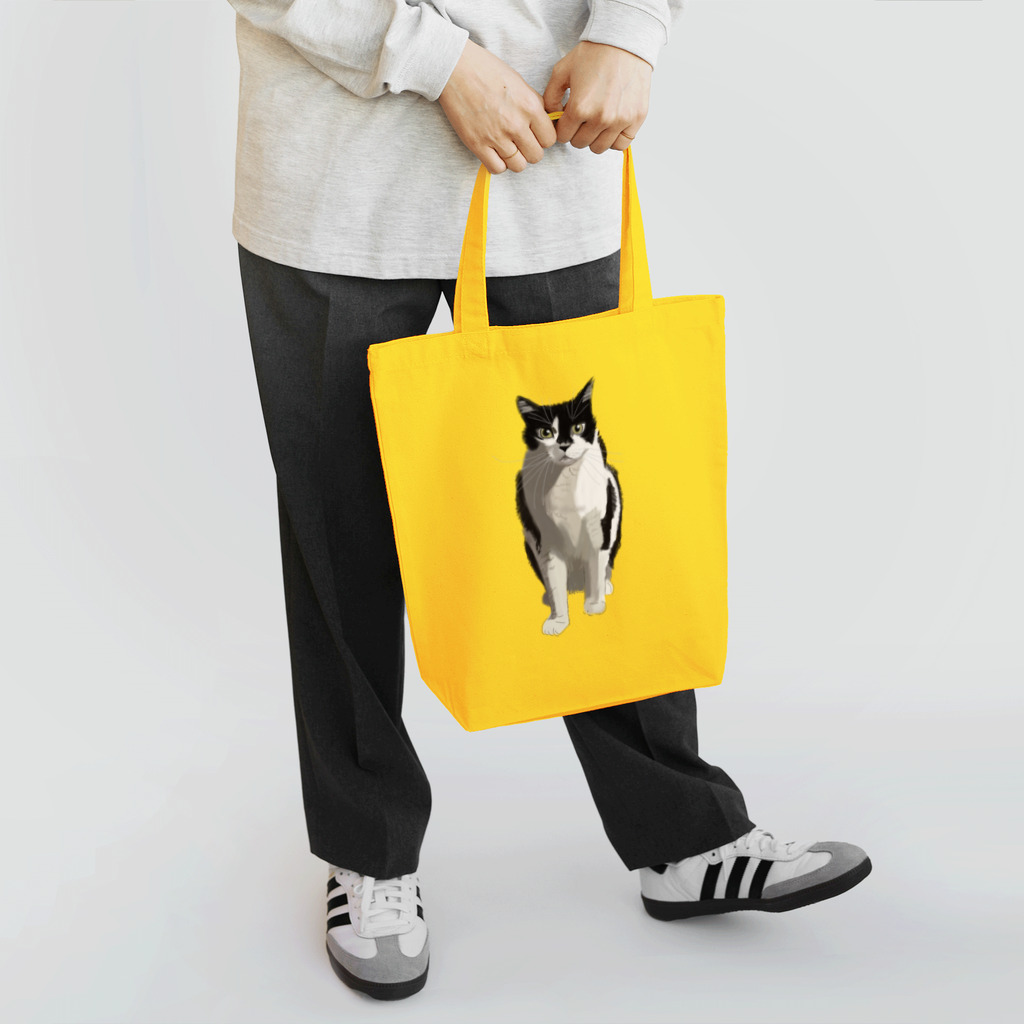 小鳥と映画館のカッコいいネコ Tote Bag