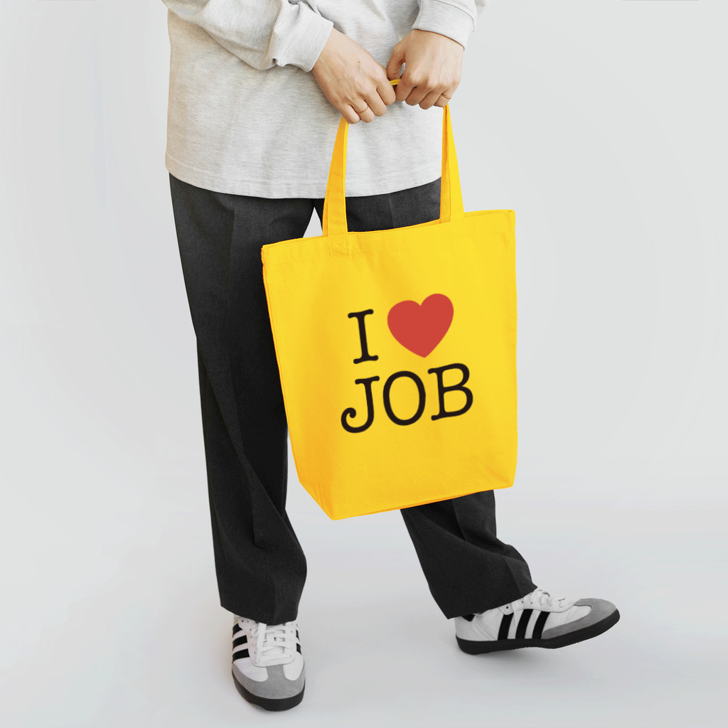  SQUID_INKのSHOPのI LOVE JOB トートバッグ