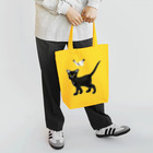 夜舟の黒猫と紋白 Tote Bag