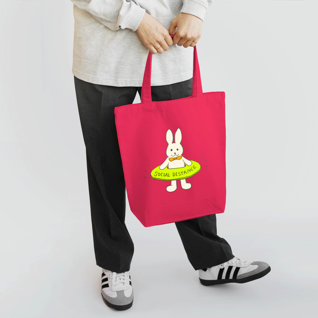 Cocomarronのうさぎソーシャルディスタンス Tote Bag