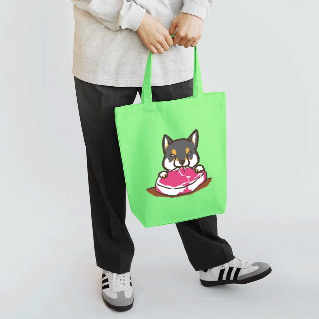 真希ナルセ（マキナル）の肉食柴犬（黒柴） Tote Bag