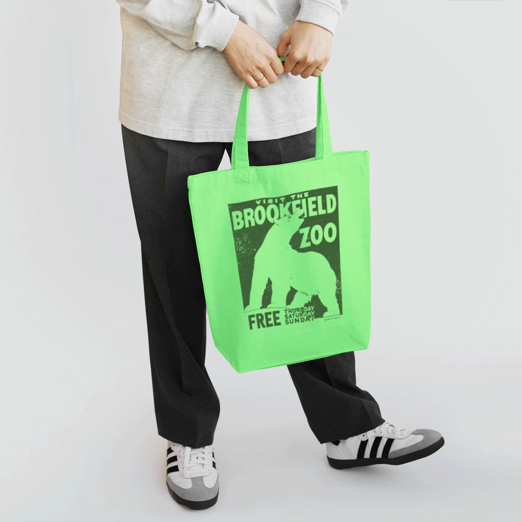 PD selectionのヴィンテージポスタートートバッグ（動物園/シロクマ） トートバッグ