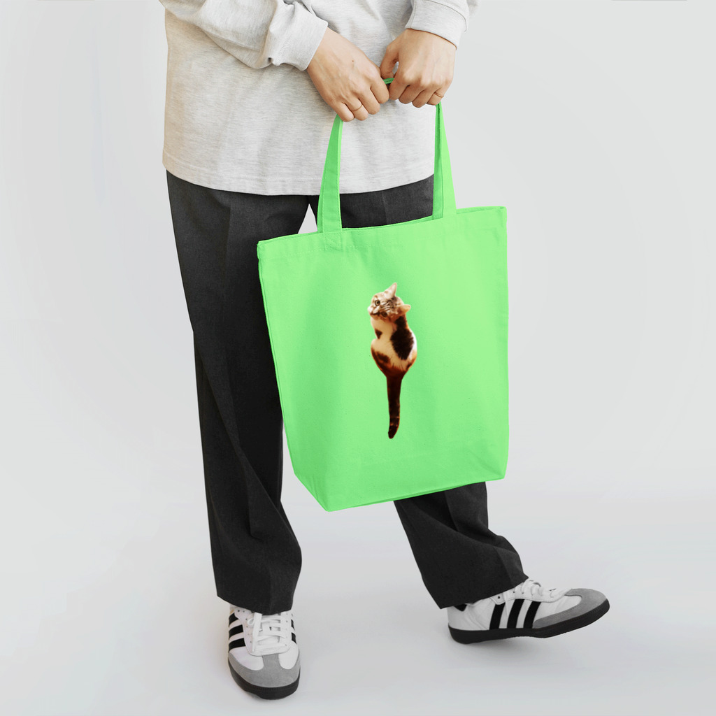 猫沢太陽の見返り三毛猫 Tote Bag