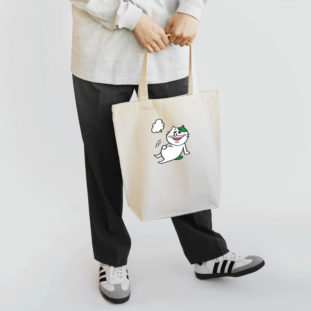 TOSANEKOのTOSANEKO 満腹 Tote Bag