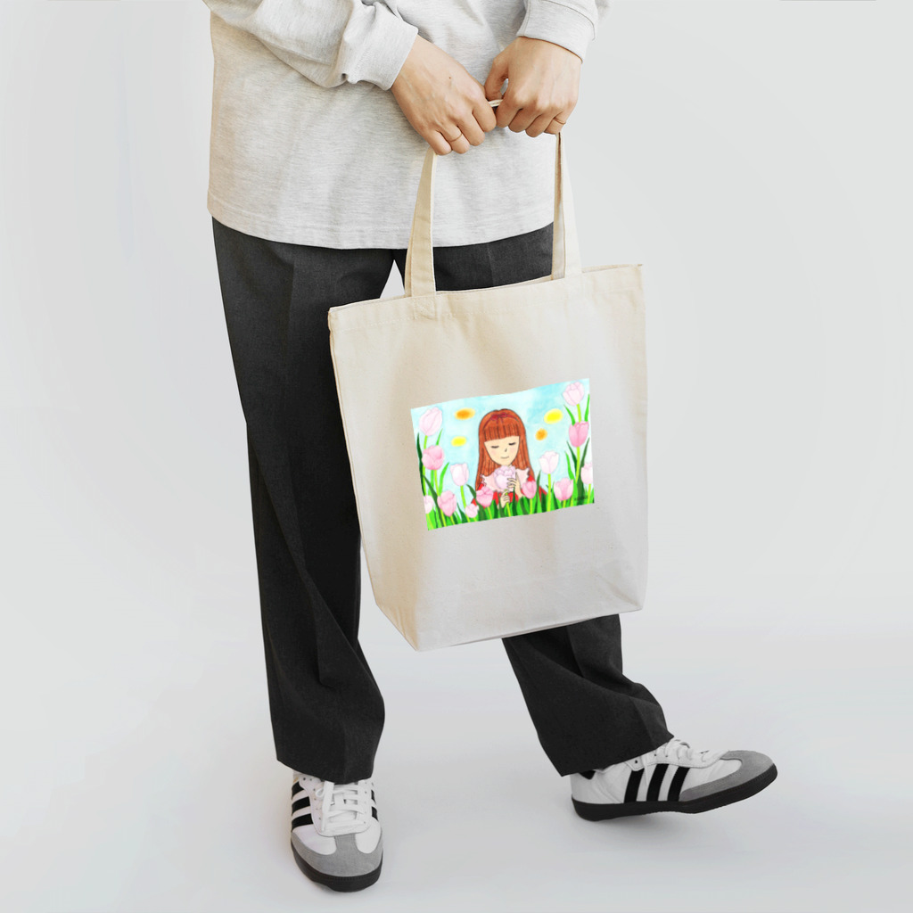 KIRARIの夢色雑貨屋さんの「ピンクダイヤモンドが咲く頃」 Tote Bag