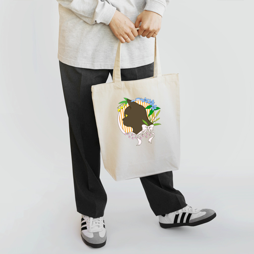 伸月堂のねことリボン Tote Bag