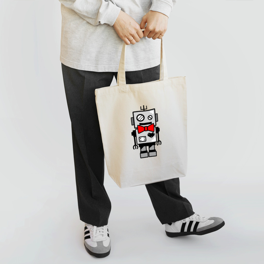 JapaneseRubberStampsのレトロなロボット Tote Bag