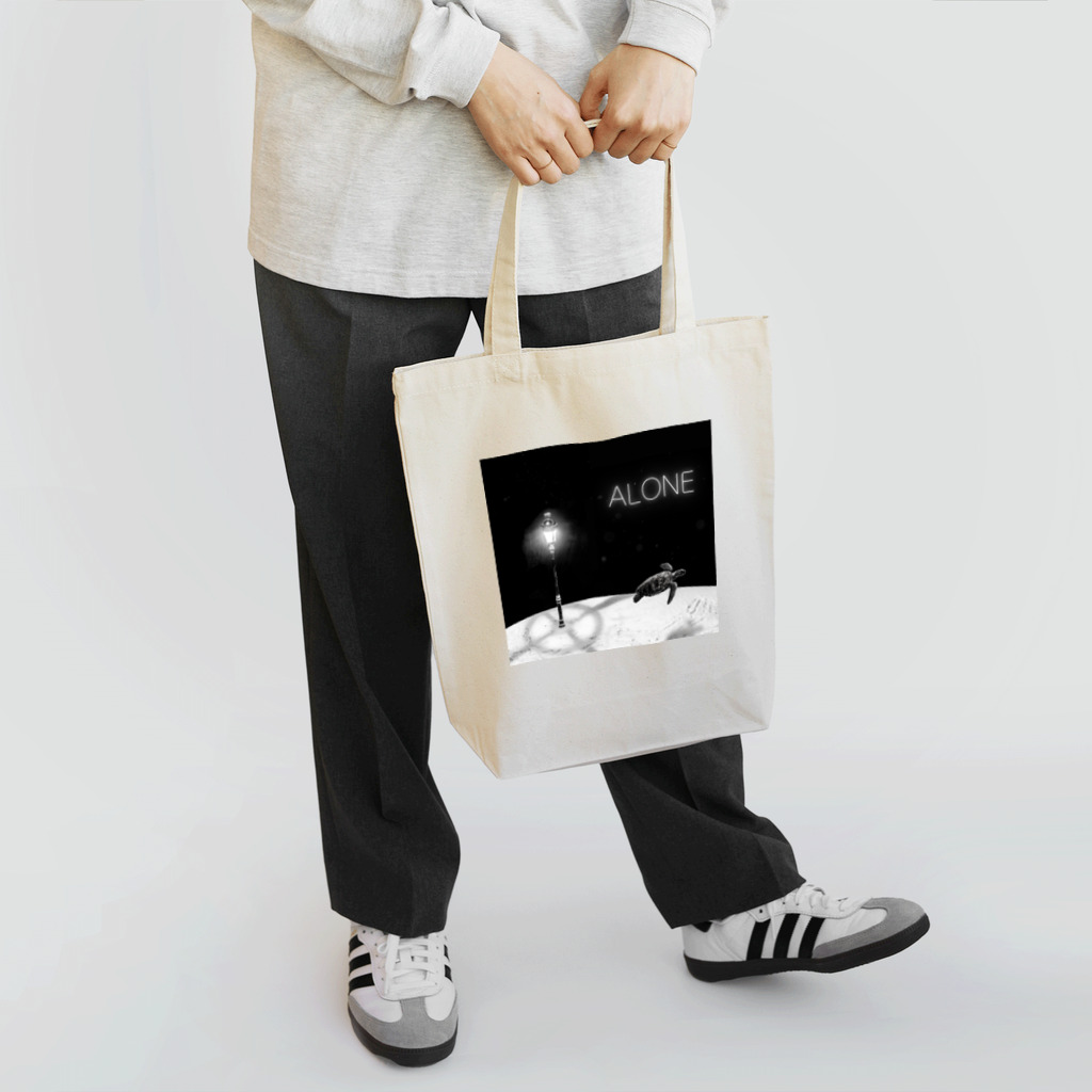ANOTHER GLASSのALONE Tote Bag