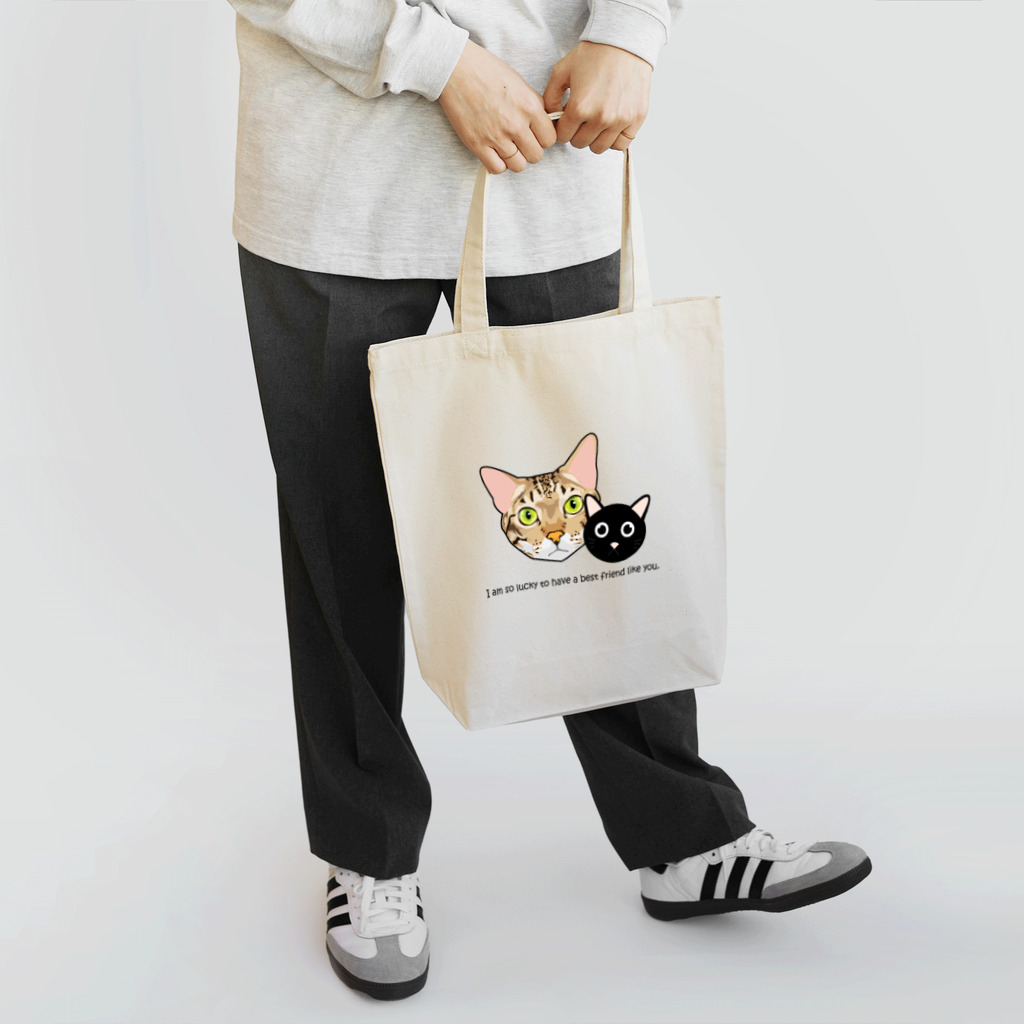 梅みんつの猫たまきの トートバッグ