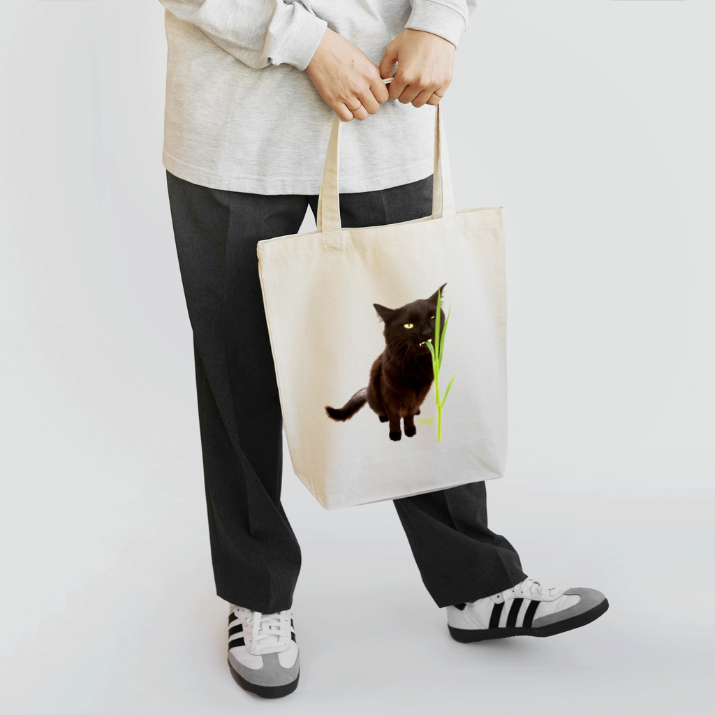 Litoraneo il gattinoの 黒猫 "Tango" gatto nero  Tote Bag