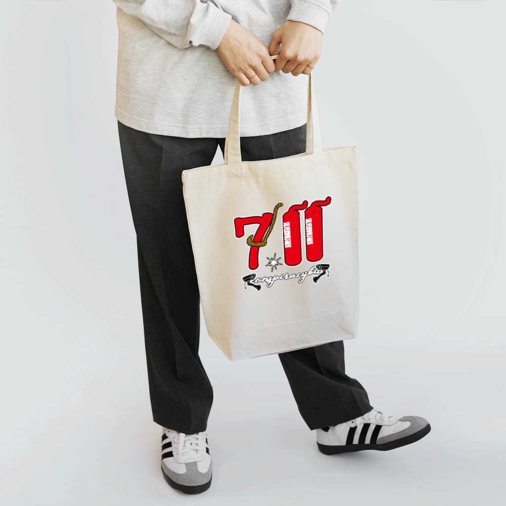 ＳＩＬＶＥＲＷＯＬＦＭＥＮmixculturedesinのゲリラコレクション「７１１」Tシャツ Tote Bag