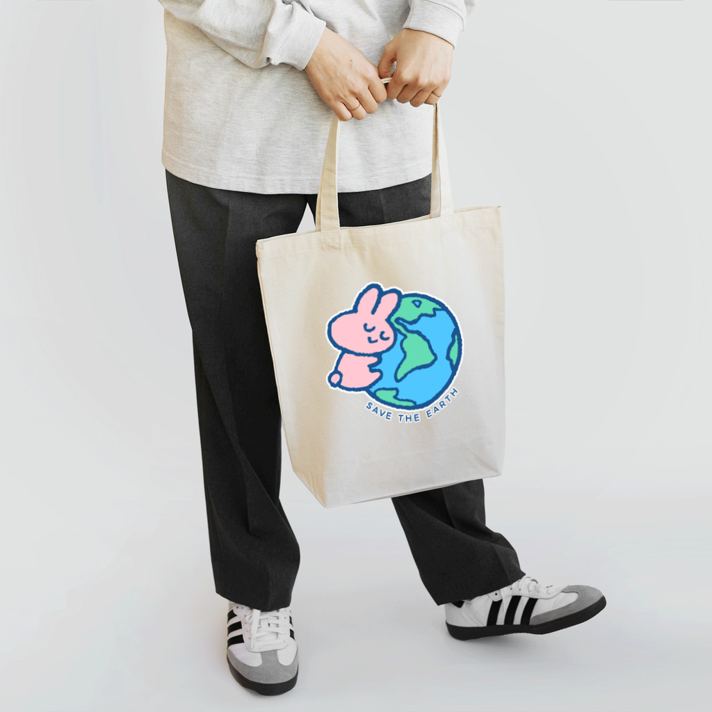 ぷわぷわぺこの地球をまもる Tote Bag