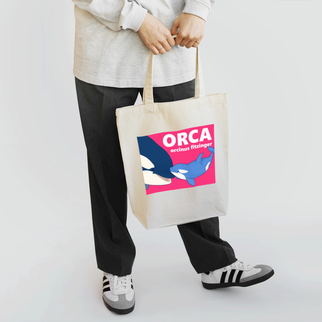 上中さとるのベビーシャチA（桃） Tote Bag