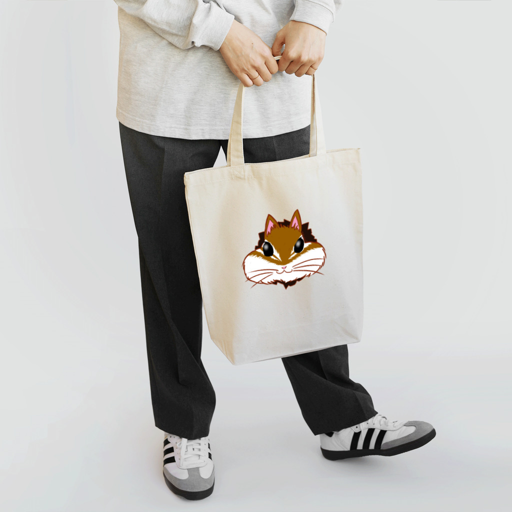 Draw freelyの突き破るリス Tote Bag