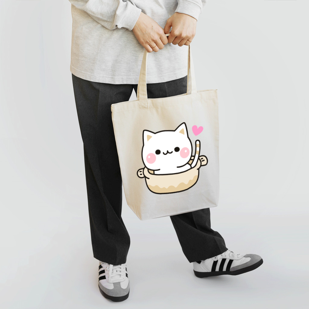 DECORの気づかいのできるネコ　ねこ鍋 Tote Bag