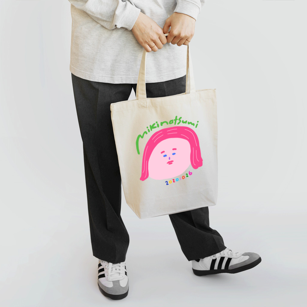 みきなつみ miki natsumiのみきなつみの顔トートバッグ Tote Bag