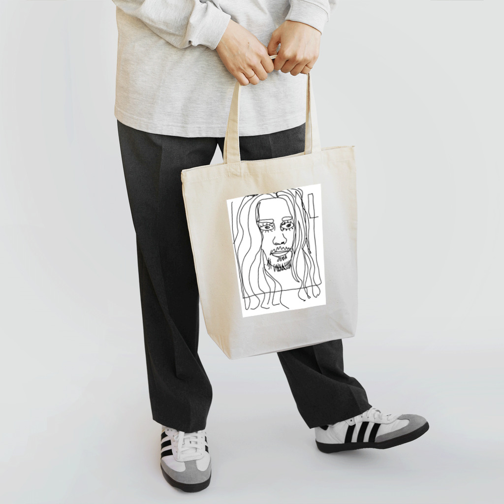NAOKI1220の落書きアートフェイスプリント Tote Bag