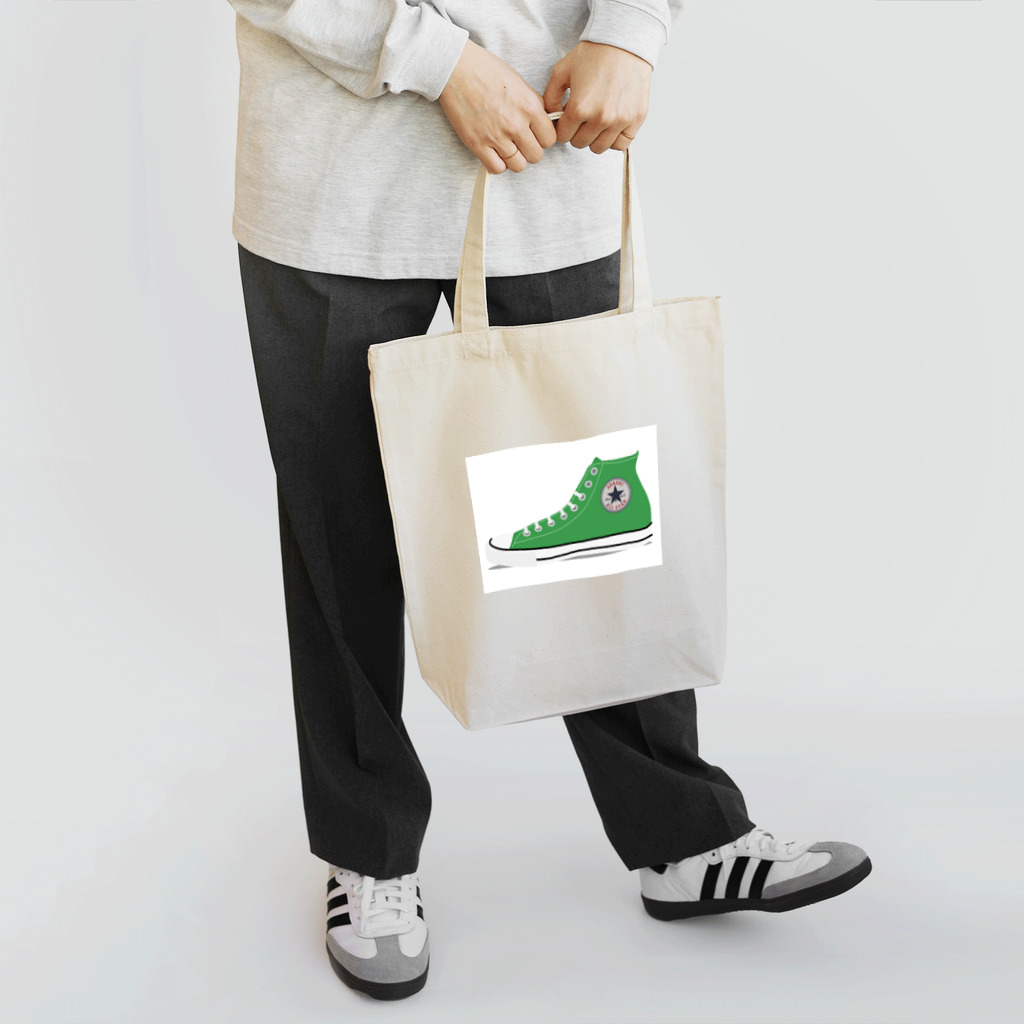 @latormenta__shop_99のスニーカー　緑 Tote Bag