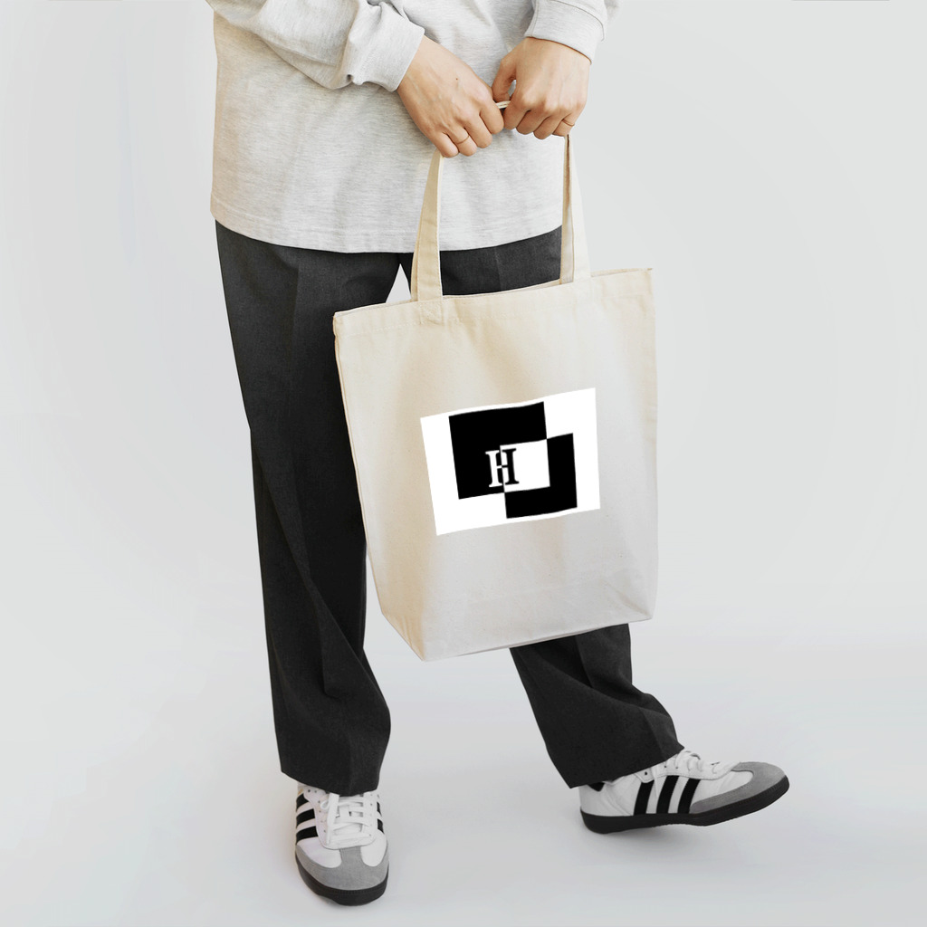 シンプルデザイン：Ｔシャツ・パーカー・スマートフォンケース・トートバッグ・マグカップのシンプルデザインアルファベットH Tote Bag