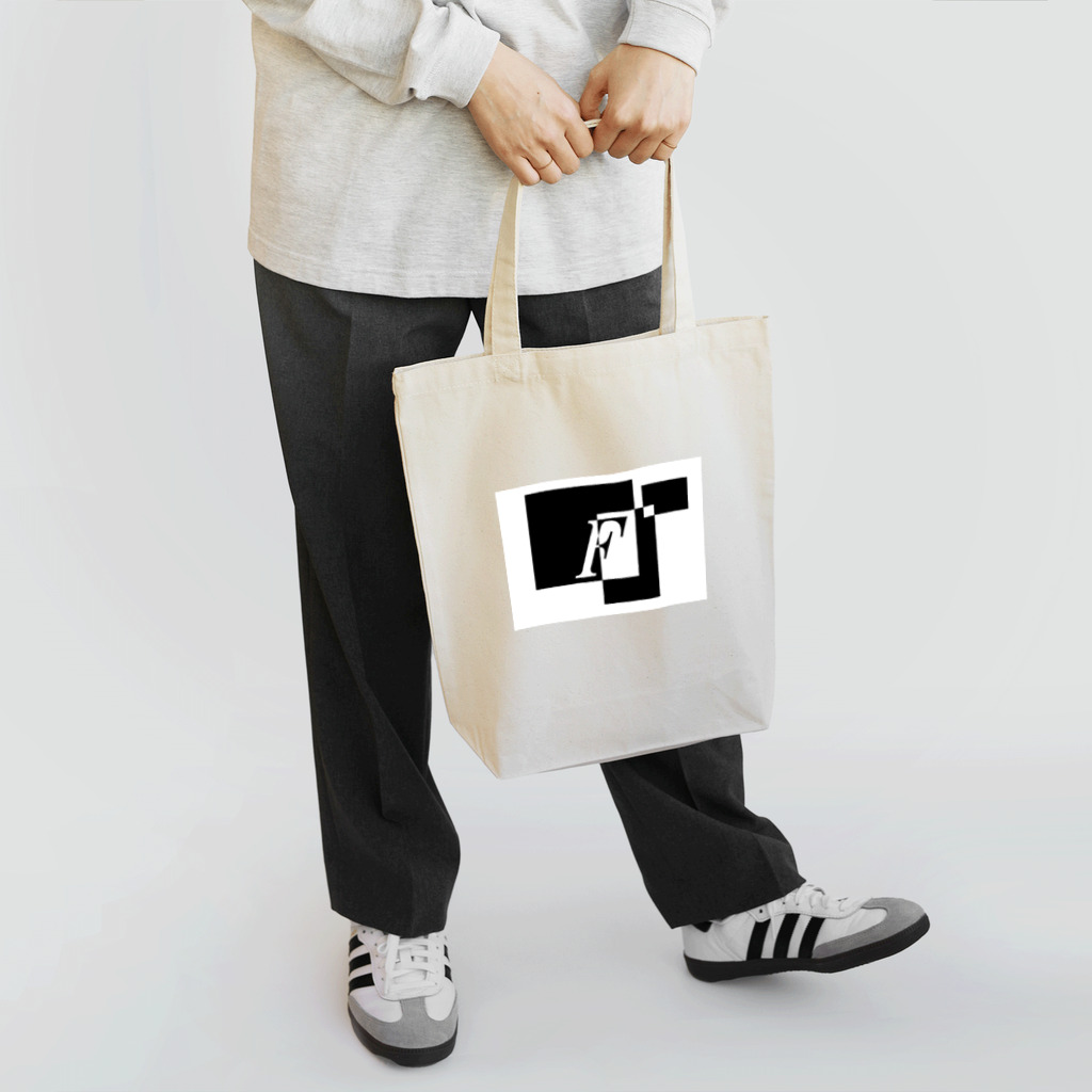 シンプルデザイン：Ｔシャツ・パーカー・スマートフォンケース・トートバッグ・マグカップのシンプルデザインアルファベットF Tote Bag