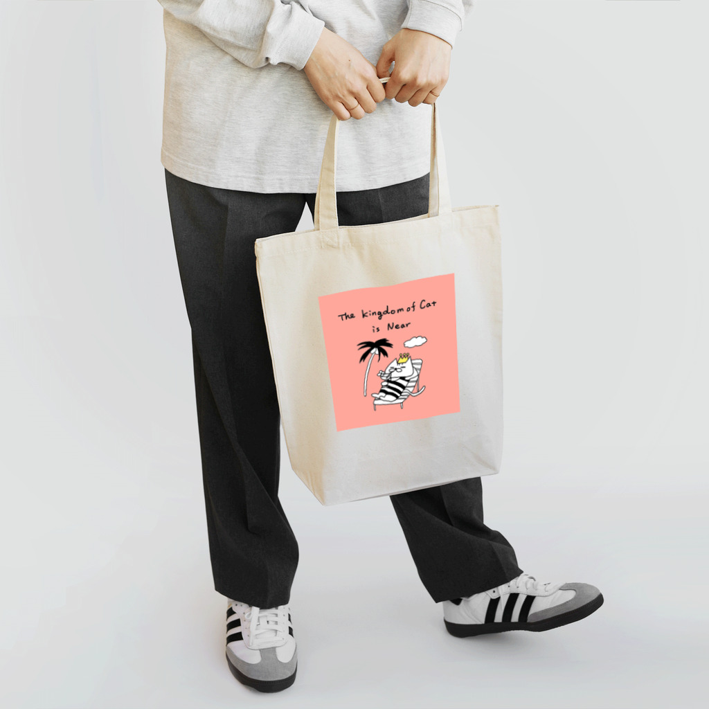 ムラカミアヤコのCAT IS GOD(ネコの国は近づいた） Tote Bag